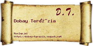 Dobay Terézia névjegykártya