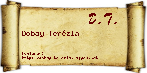 Dobay Terézia névjegykártya