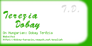 terezia dobay business card